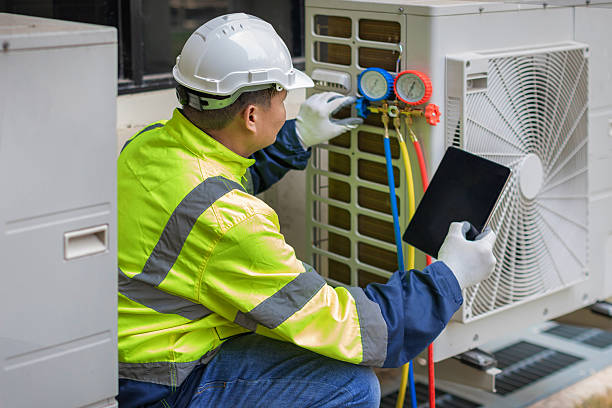 Professional Ac Installation technician working in Lumberville, PA